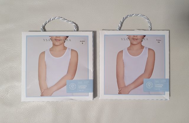 2 Camisetas Ysabel Mora niño 8 y 10 años