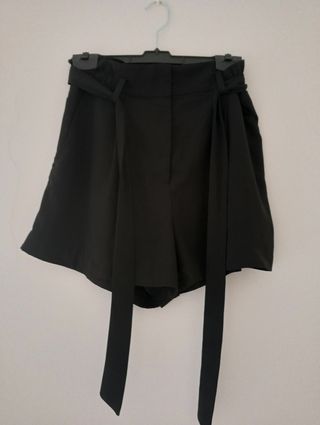 Shorts negros H&M paperbag
