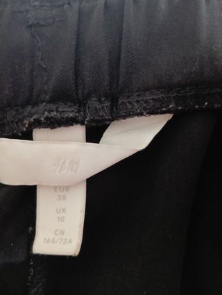 Shorts negros H&M paperbag