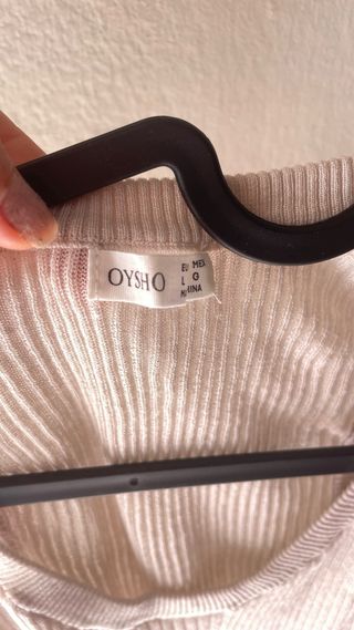 Top Oysho beige - Talla L