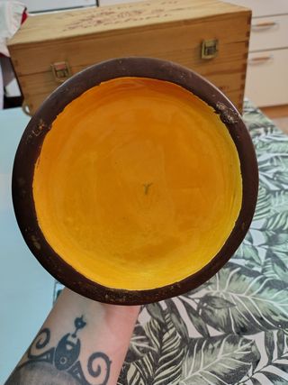 Vaso Ceramica Verde Oliva firma Samarelli