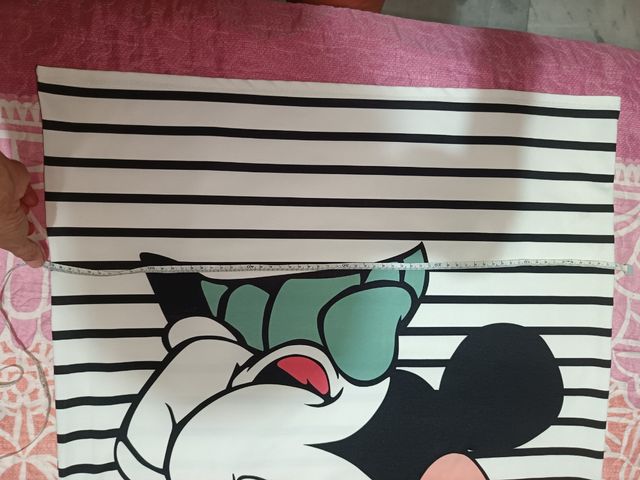 Vestido Minnie rayas blanco-negro