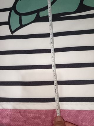Vestido Minnie rayas blanco-negro