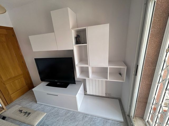 Mueble TV blanco 2 piezas