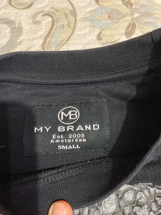 Sudadera negra MY BRAND talla S y M