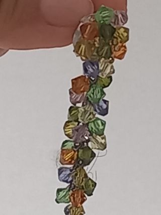 Pendientes multicolor grandes