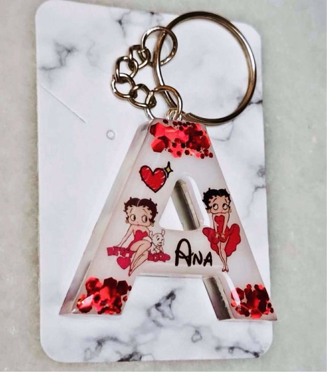 Llavero personalizado letra