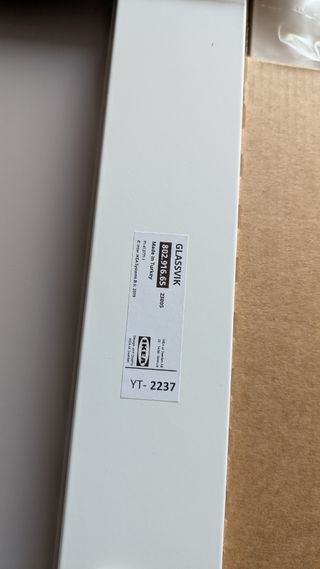 GLASSVIK Ikea - 2 puertas vidrio nuevas