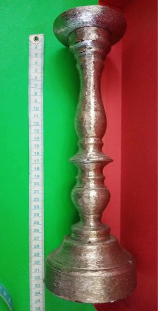 Candelabro argento metallo