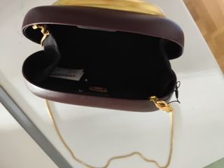 Bolso Zara marrón dorado