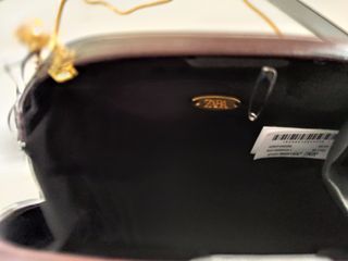 Bolso Zara marrón dorado