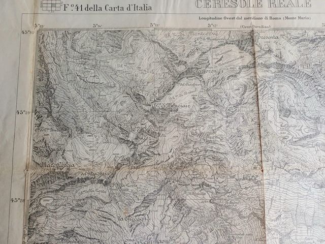 Carta topografica antica