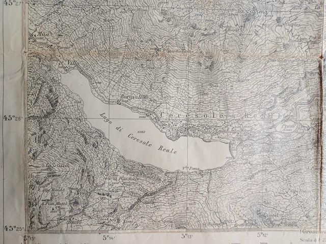 Carta topografica antica