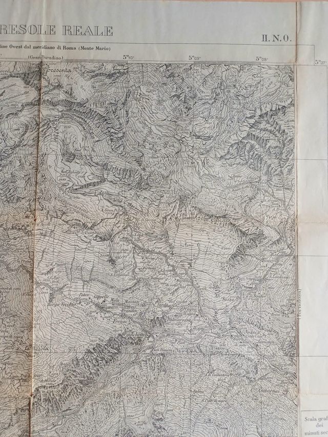 Carta topografica antica