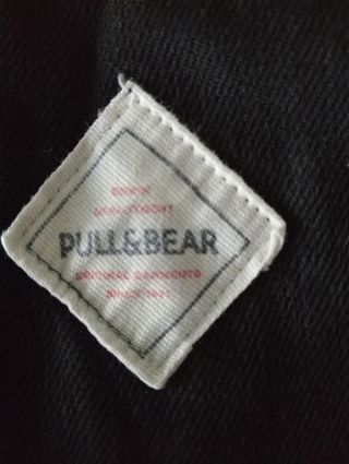 Vestido vaquero corto Pull&Bear negro