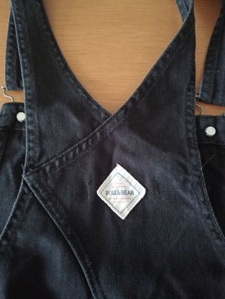 Vestido vaquero corto Pull&Bear negro