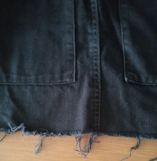 Vestido vaquero corto Pull&Bear negro