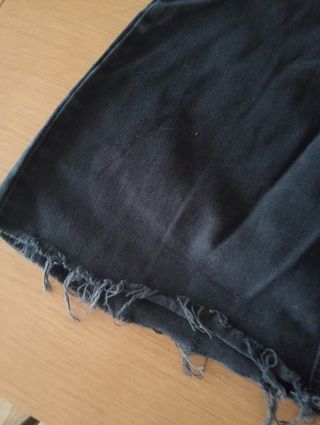 Vestido vaquero corto Pull&Bear negro