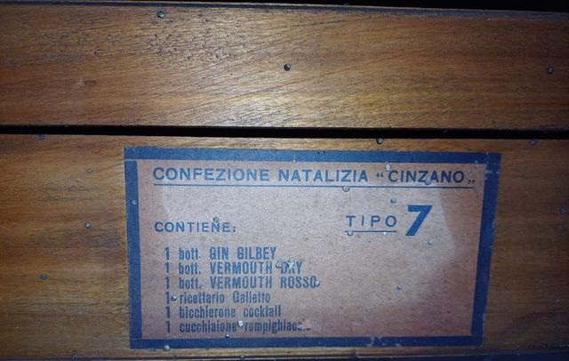 Scatola legno Cinzano