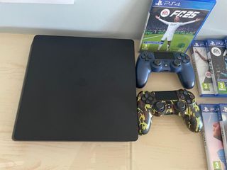 PS4 (PlayStation 4)- Disco + 2 mandos y 7 juegos