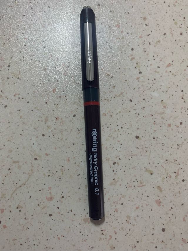 Rotring Tikky Graphic 0.1 Penna - Inchiostro Nero
