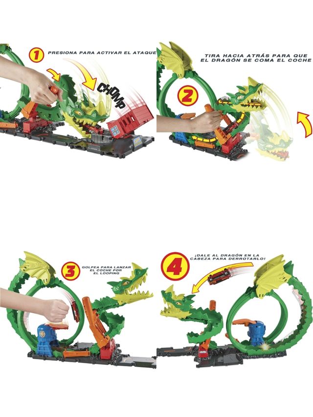 Hot Wheels Dragón Furioso Pista