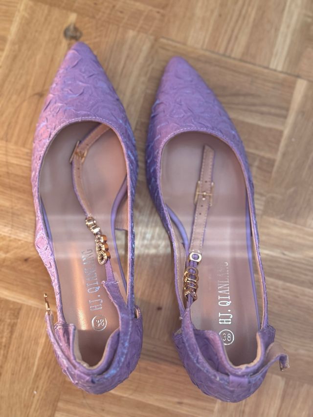 Zapatos tacón mujer - Lila - Talla 38