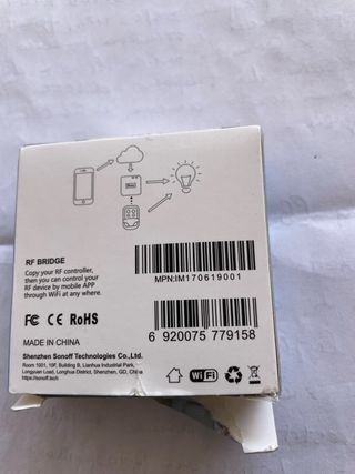 Convertitore Sonoff RF Bridge 433MHz  in WiFi 