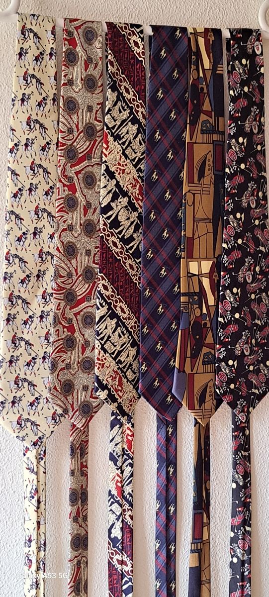 6 Corbatas Rene Chagal vintage