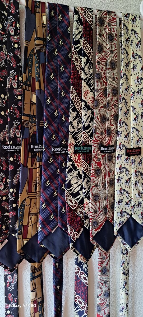 6 Corbatas Rene Chagal vintage