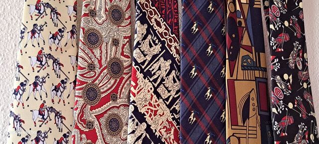 6 Corbatas Rene Chagal vintage