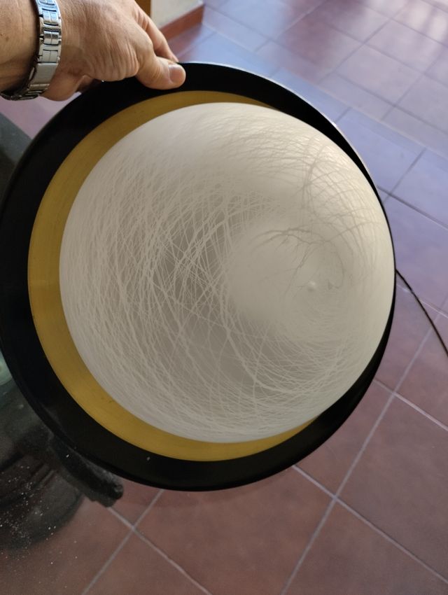 Aplique techo vintage negro-dorado