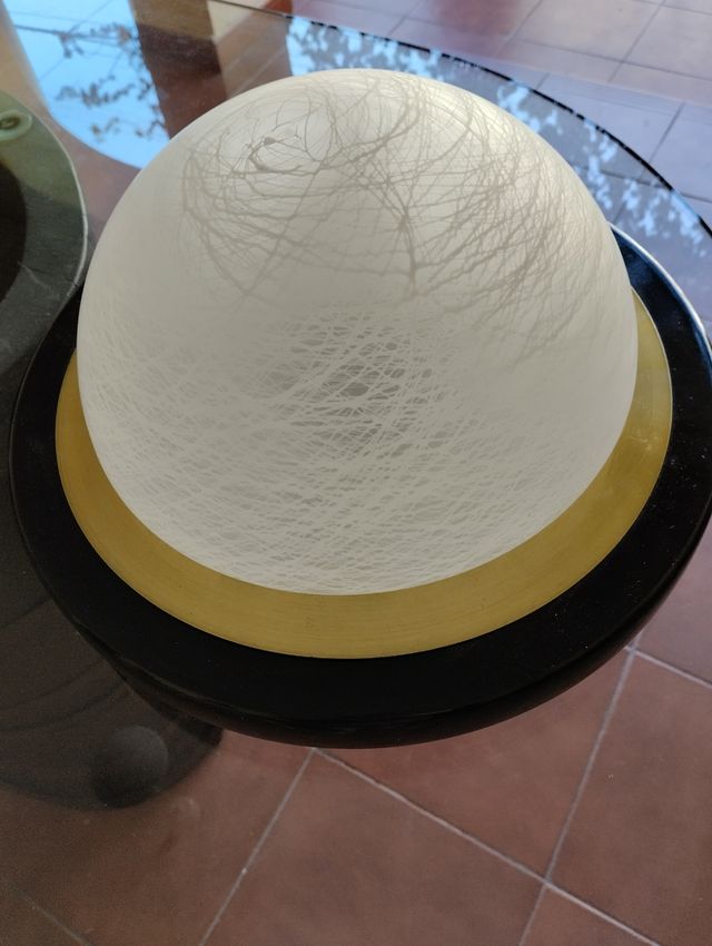 Aplique techo vintage negro-dorado