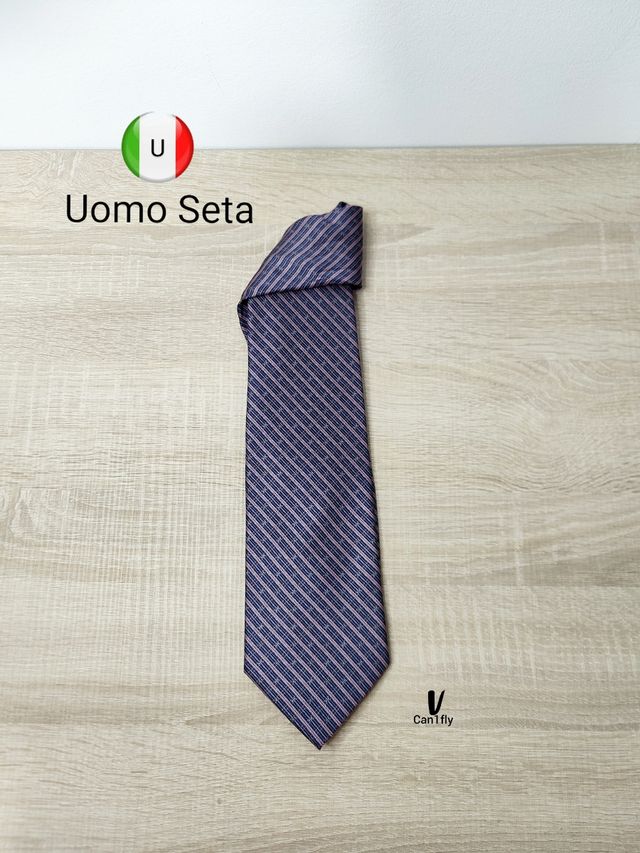 Corbata Uomo Seta | Azul de seda