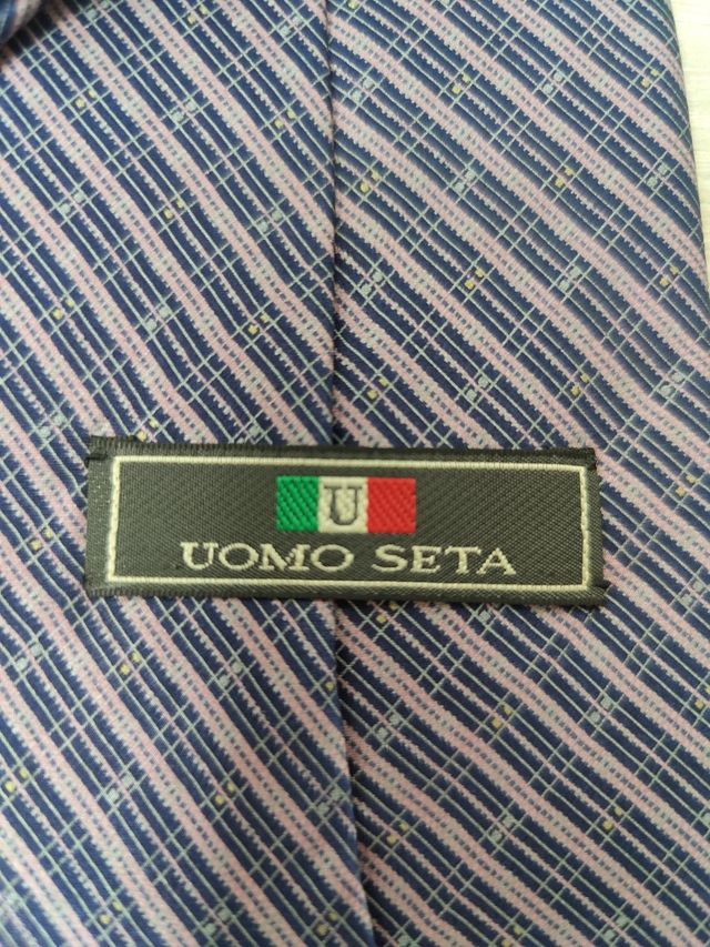 Corbata Uomo Seta | Azul de seda