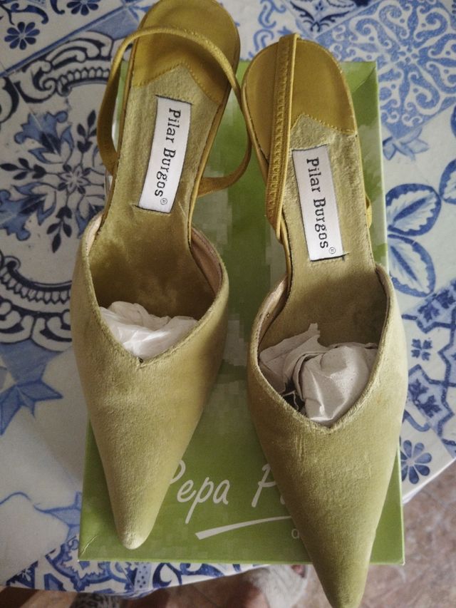 Zapatos Pilar Pardo - Verde Oliva