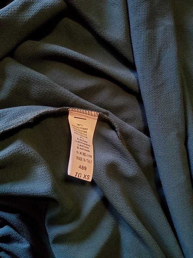 Abito lungo verde oliva Imperial XS-S