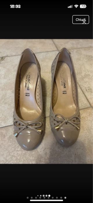 Décolleté beige Cristina 37 + Pantaloni Guess Tg.S