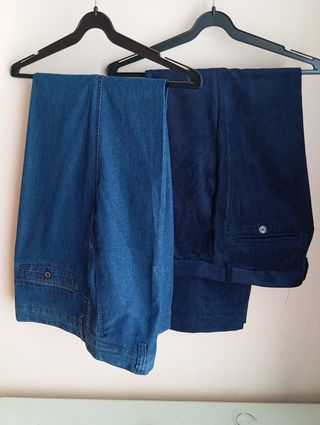 2 Pantalones 1 vaquero 1 pana. Clásicos Talla 56