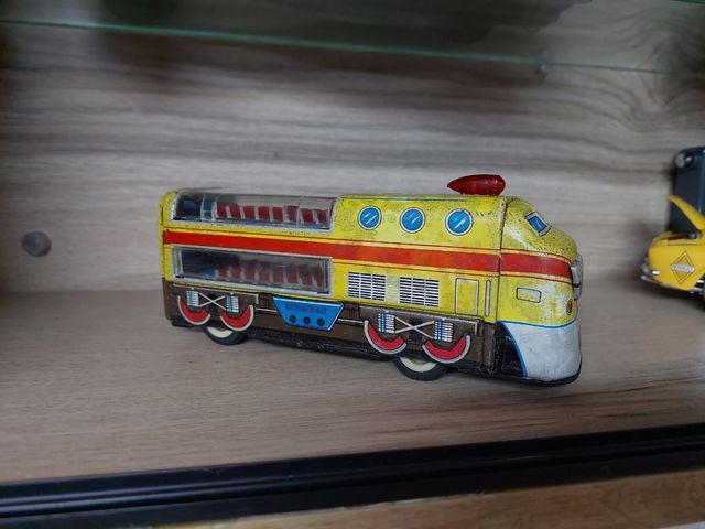 Tren locomotora hojalata vintage