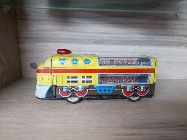 Tren locomotora hojalata vintage