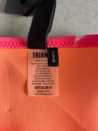 Bikini Triangl nuevo: turquesa y rosa