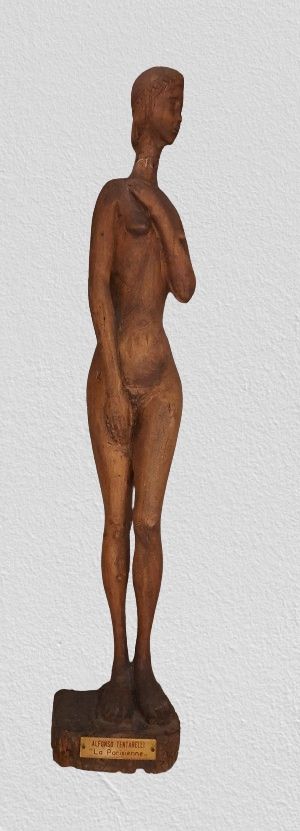 Scultura legno La Parisienne