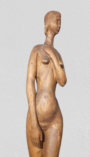 Scultura legno La Parisienne