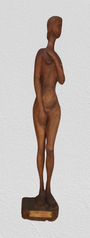 Scultura legno La Parisienne