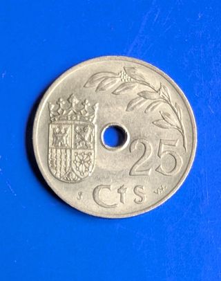 Moneda España 25 céntimos 1937