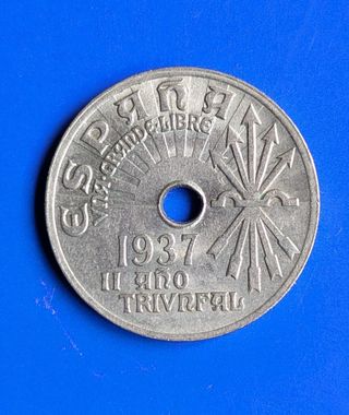 Moneda España 25 céntimos 1937