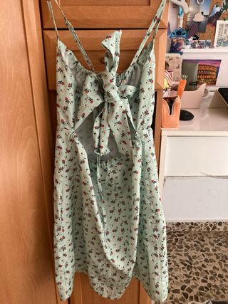 Vestido Shein flores - verde