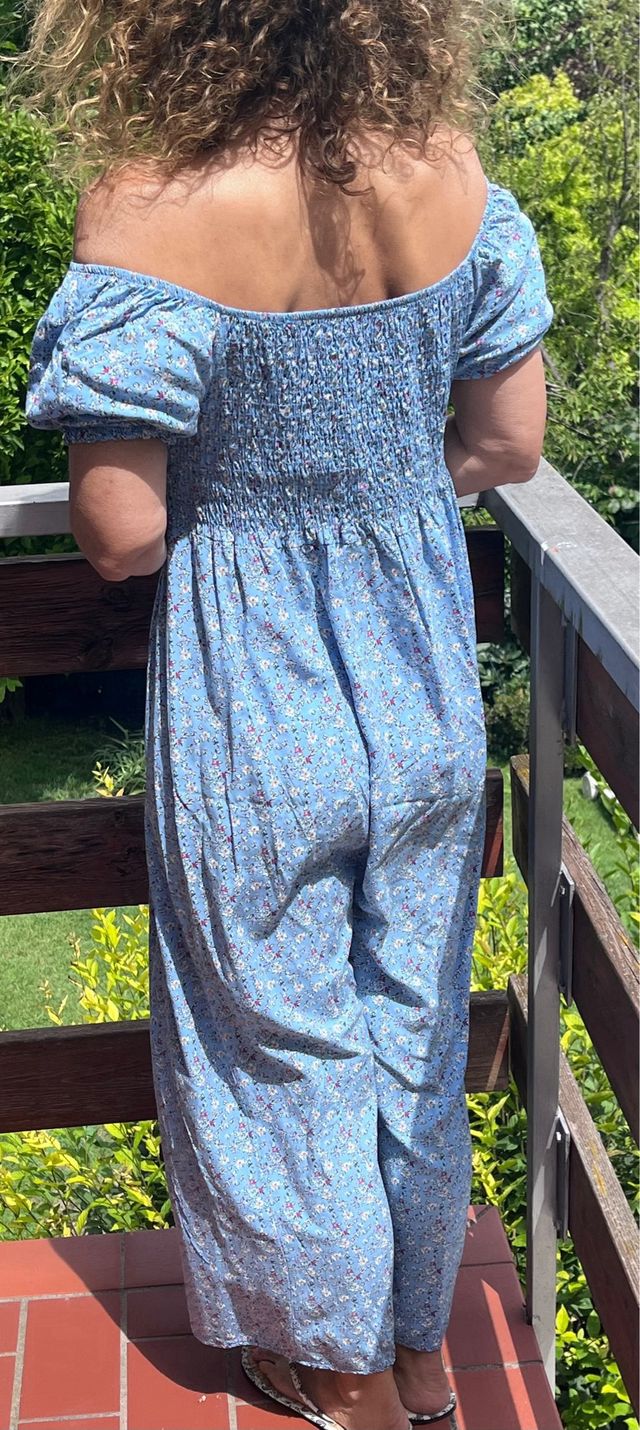 Vestito lungo estivo azzurro