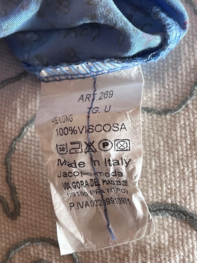 Vestito lungo estivo azzurro